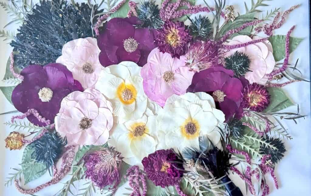 Display Pressed and Framed Flowers